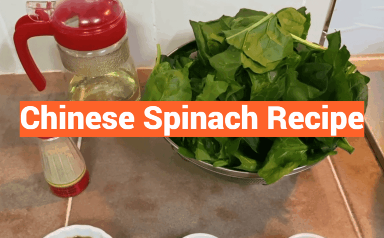 Chinese Spinach Recipe
